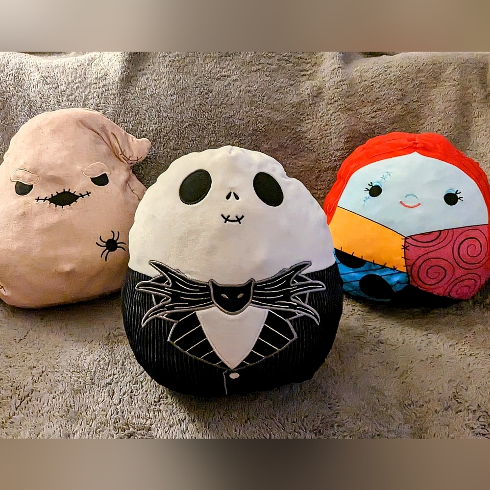 SQUISHMALLOW 12" Nightmare Before Christmas Set- Jack, Sally, & Oogie Boogie🎃